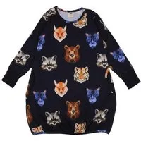 Walkiddy Baby Kleid Dunkelblau „Reflection Animals“ aus GOTS-zertifizierter Bio-Baumwolle – Walkiddy – Produktbild 1 von 1