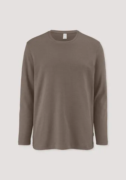 hessnatur hessnatur Schlafshirt PURE COTTON aus reiner Bio-Baumwolle, Mocca, – Produktbild 3 von 4