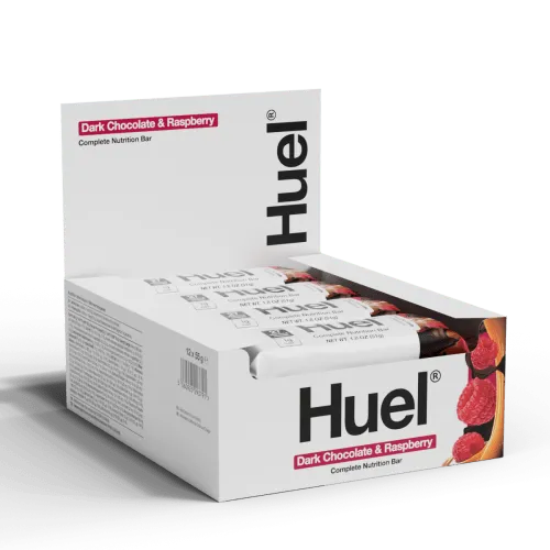 HUEL Huel Complete Nutrition Bar - 12x55g - Dark Chocolate Raspberry – Produktbild 1 von 1