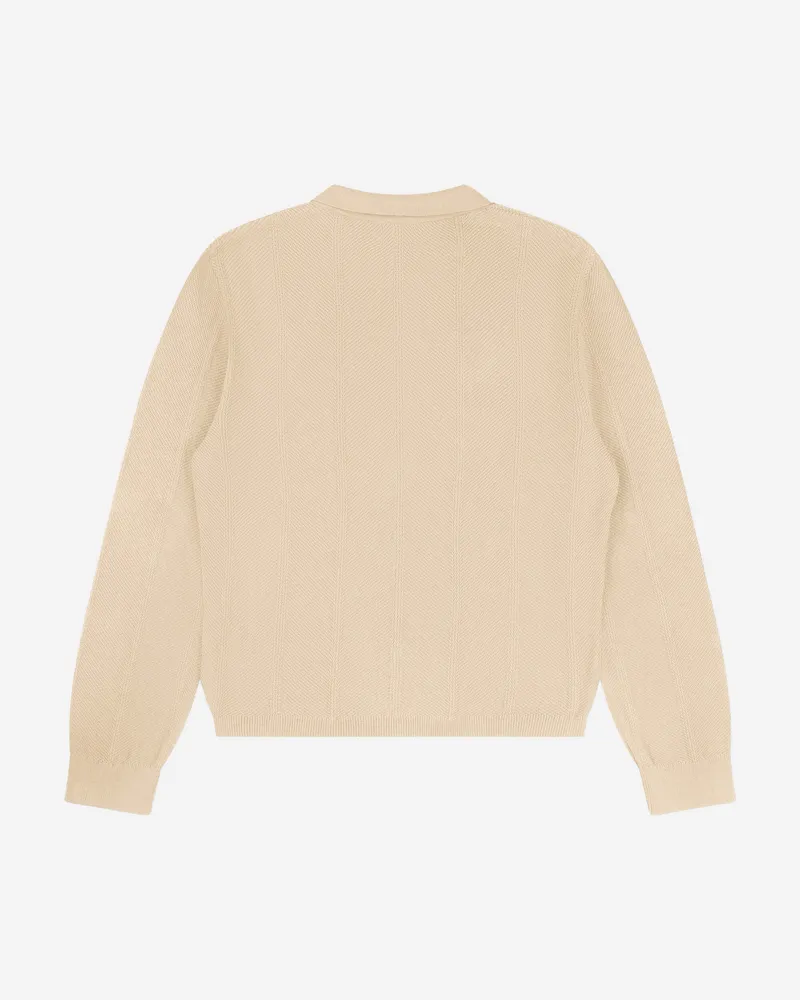 MATONA MATONA Damen vegan Pullover Polo Knit Beige, Beige, – Produktbild 2 von 2