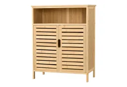en.casa Midischrank »Eslöv« Badezimmerschrank 81x65,5x31cm Bambus – Produktbild 1 von 1