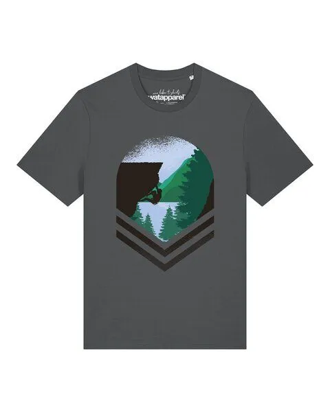 watapparel watapparel T-Shirt Unisex Bay Climbing, Anthracite, – Produktbild 1 von 3