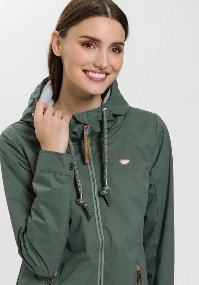 ragwear ragwear Funktionsjacke ZUZKA stylische Übergangs-Outdoor-Jacke Water repellent coating, Grün, – Produktbild 2 von 5