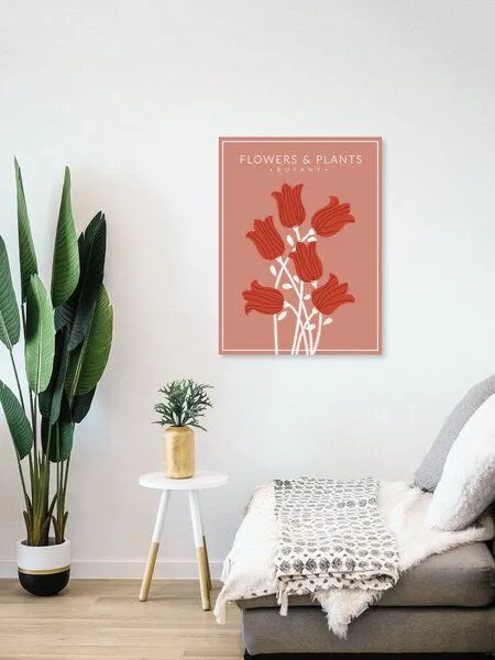 Photocircle Photocircle Poster / Leinwandbild - Red Flowers - Botany no3 – Produktbild 4 von 4