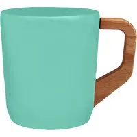 Keramiktasse "Woody" 330 ml, mint green – Produktbild 1 von 1