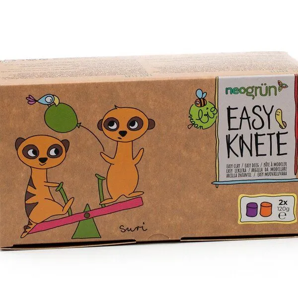 neogrün neogrün Easy-Knete 2er Set "Suri", Orange/violett, – Produktbild 4 von 5