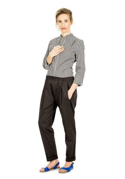 FORMAT FORMAT COSY II pants, plain unisex, Dunkelgrau, – Produktbild 1 von 3