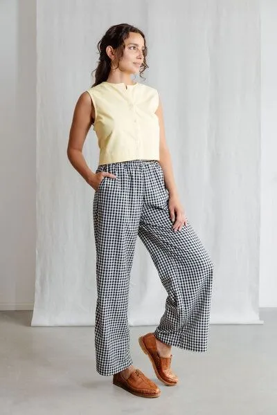 Jyoti - Fair Works Jyoti - Fair Works Bio-Baumwoll Hose Jayan, Kariert, – Produktbild 4 von 4