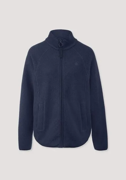 hessnatur hessnatur Fleece Jacke Relaxed ACTIVE LIGHT aus Bio-Baumwolle, Mitternachtsblau, – Produktbild 8 von 8
