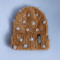 PANAPUFA PANAPUFA Gepunktete Mütze aus Mohair und Alpaka – Produktbild 1 von 1