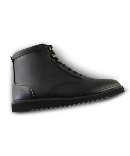ekn footwear ekn footwear Boot Desert High Ripple - Vegan Leather, Schwarz/schwarz, – Produktbild 2 von 4