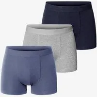 Bread Boxers Bread & Boxers 3-Pack Boxershorts BRIEF aus Bio-Baumwolle, Mehrfarbig blau/grau (mixed), – Produktbild 1 von 1