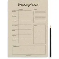 matabooks matabooks® A4 Wochenplaner/Familienplaner aus Graspapier mit To-do – 54 Blatt, Easy, – Produktbild 1 von 1