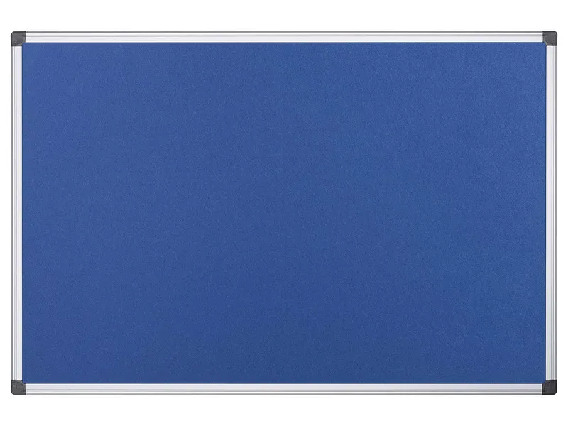 Bi-Office Bi-Office Textil-Pinnwand mit Aluminiumrahmen 120 x 120 cm blau – Produktbild 1 von 1