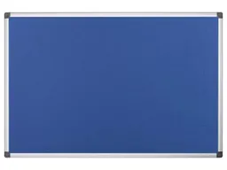 Bi-Office Bi-Office Textil-Pinnwand mit Aluminiumrahmen 120 x 120 cm blau – Produktbild 1 von 1