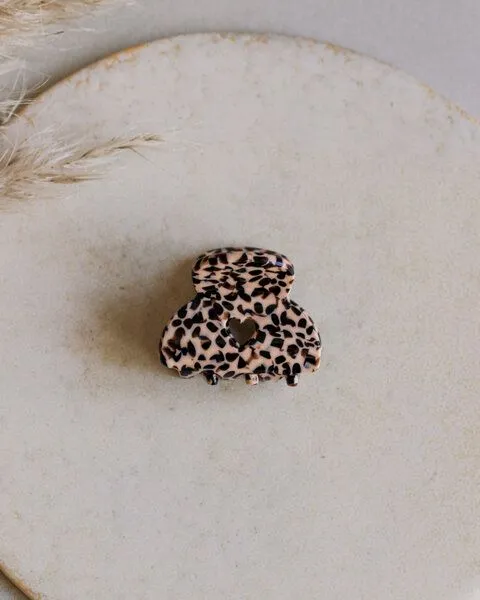 lille mus lille mus Haarklammer 'Herzchen', Gepard, – Produktbild 2 von 4