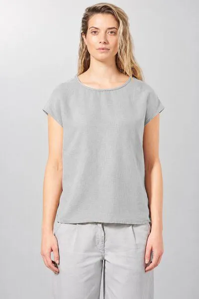 HempAge HempAge 100% Hanfbluse Damen, Quartz (grau), – Produktbild 2 von 4