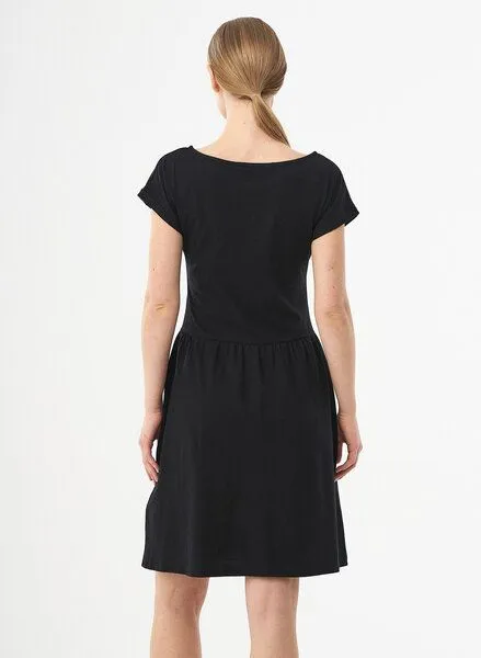 ORGANICATION ORGANICATION Slub-Jersey-Kleid aus Bio-Baumwolle, Black, – Produktbild 4 von 4