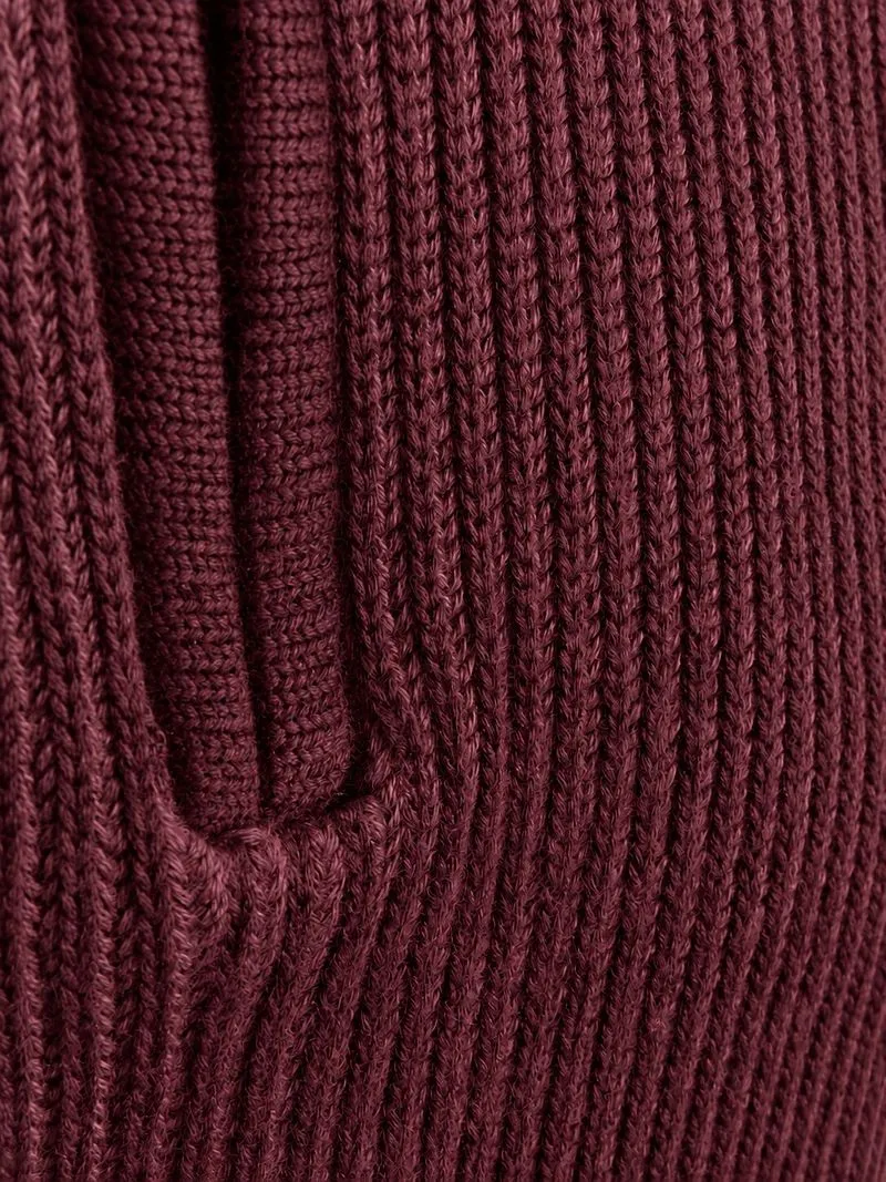 Suitable Suitable Bico Half-Zip Pullover Burgundy - Größe S, Rot, – Produktbild 4 von 4