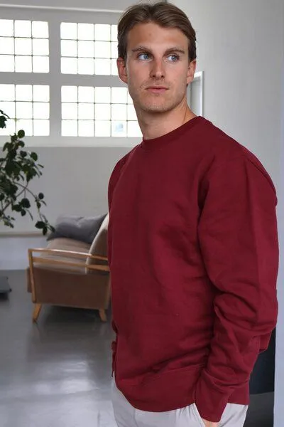 Kultgut Kultgut ProEarth Kollektion- Biofair hergestellt- Hochwertiger Sweaterpullover - For all day, Dunkelrot (burgund, – Produktbild 1 von 4