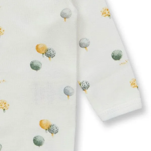 Sense Organics sense-organics Baby Body mit Baumdruck, Modell YVON, Weiß mit bäumen, – Produktbild 4 von 4