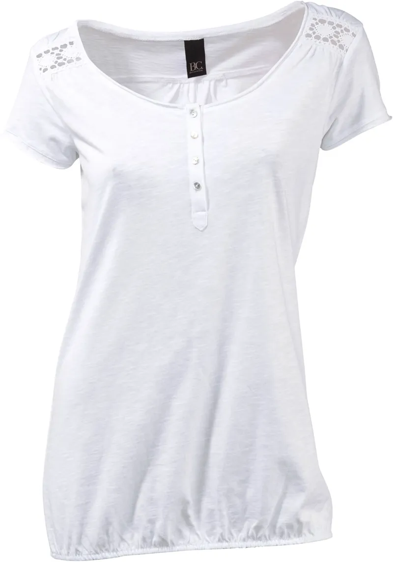 heine Rundhalsshirt weiß, Weiß, – Produktbild 1 von 2