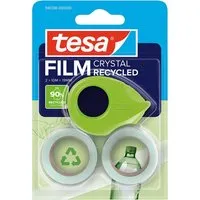 Tesa tesa Mini Abroller inkl. 2 Rollen 10 m x 19 mm "CRYSTAL RECYCLED" – Produktbild 1 von 1