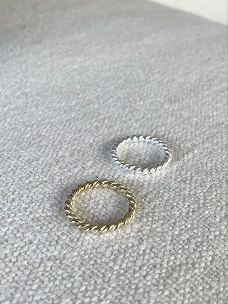 noemvri fashion label noemvri fashion label Swirl Ring, Gold, – Produktbild 4 von 4