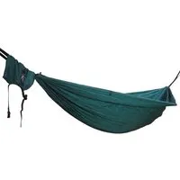 Hideaway Outfitters Hideaway Outfitters Doppel Reisehängematte aus atmungsaktiver Fallschirmseide inklusive Baumgurte und Karabiner, Grün, – Produktbild 1 von 1