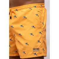 Narwal Narwal Badehose mit Print, Gelb (orca), – Produktbild 1 von 1