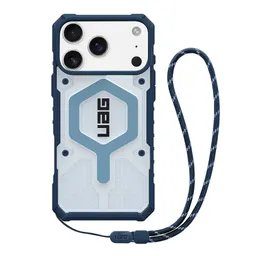 Urban Armor Gear MagSafe Hülle für Apple iPhone 17 Pro Max, Urban Armor Gear, Pathfinder Clear mit Lanyard, Blau – Produktbild 1 von 1