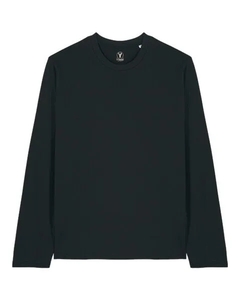 YTWOO YTWOO Basic Unisex Langarmshirt aus 100% Biobaumwolle, Schwarz, – Produktbild 1 von 4