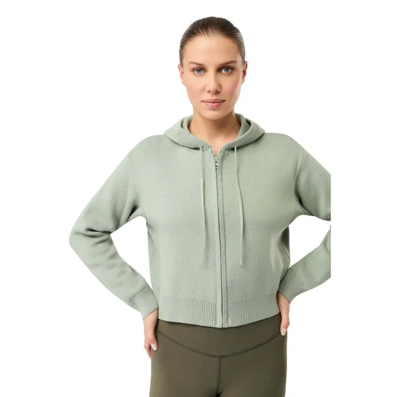 mandala Strickjacke mit Kapuze für Damen Mandala, Vert, – Produktbild 1 von 1