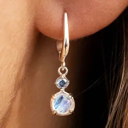 Spirit of Island Spirit of Island Silber Ohrringe | Diamant im Mondstein – Produktbild 1 von 1