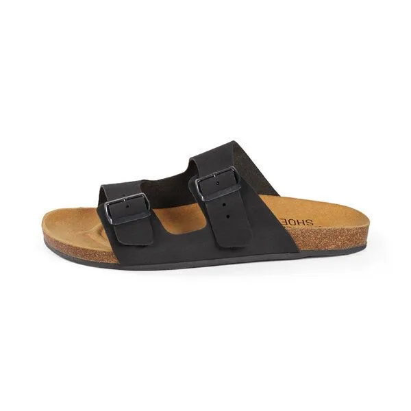Fairticken Fairticken CORGHO vegane "NoBuck" Unisex Sandale, Schwarz, – Produktbild 2 von 3