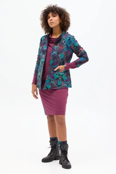 KOKOworld KOKOworld Damen Blazer TICA aus OEKO-TEX Standard 100 Bio-Baumwolle, Mehrfarbig (amanay), – Produktbild 4 von 4