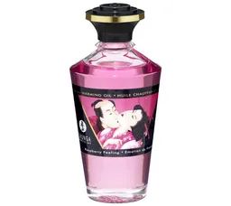 Shunga Shunga Massageöl Aphrodisiakum wärmendes Massage Öl Raspberry Feeling - Himbeer, Atemaktivierte Erwärmung – Produktbild 1 von 1