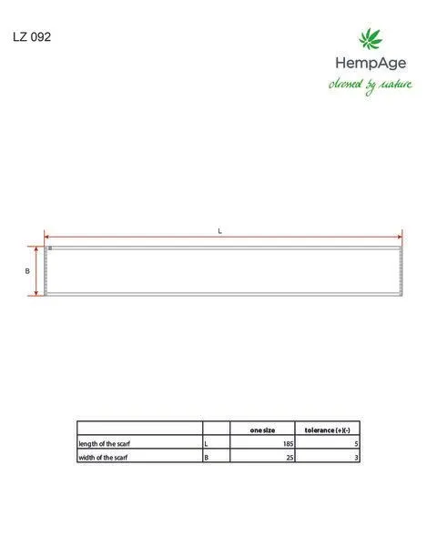 HempAge HempAge Damen / Herren Strickschal, Anthrazit(grau), – Produktbild 3 von 3