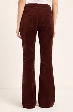 LANIUS Lanius Damen vegan Hose Mit Ausgestelltem Bein Aus Cord Schokoladenbraun – Produktbild 1 von 1