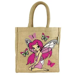 Domelo Domelo Kinder Handtasche Mädchen Jute Tasche kleine Schultertasche mit Fee Motiv – Produktbild 1 von 1