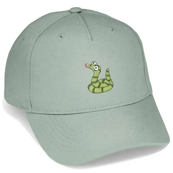LIGARTI Bestickte Cap – Schorsch die Schlange – LIGARTI Tiermanufaktur, Mintgrun, – Produktbild 1 von 4