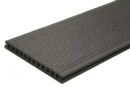 woodstore24 BPC Hohlkammerdiele WoodoMallorca, 25 x 250 mm, anthrazit, 4 m lang – Produktbild 1 von 1