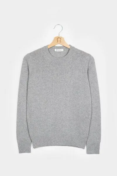 Rifò - Circular Fashion Made in Italy Rifò - Circular Fashion Made in Italy Damenpullover Laura aus recycelter Wolle, Grau, – Produktbild 3 von 4