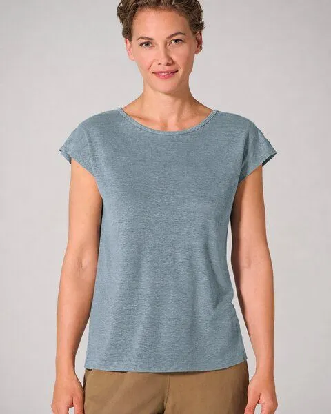 HempAge HempAge Damen 100% Hanf T-Shirt, Titan(grau), – Produktbild 1 von 4