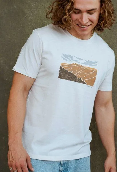 Kultgut Kultgut NEW Upcycling Generation- Artdesign - Bioshirt /Smokey Mountain, Hellbeige, – Produktbild 1 von 4