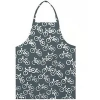 Global Mamas Global Mamas Küchen-Wendeschürze aus Biobaumwolle & Upcycling Mehlsack, Bicycles (grau), – Produktbild 1 von 1