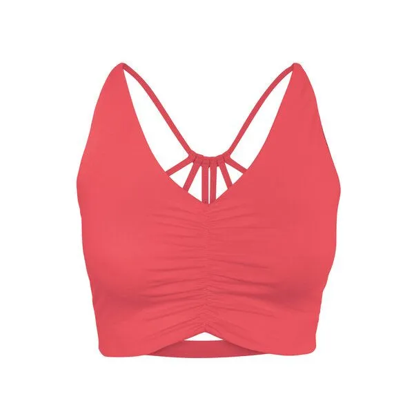 Jaya Jaya CAROLINA - Damen - Bra für Yoga aus Biobaumwolle, Hibiscus/rot, – Produktbild 4 von 4
