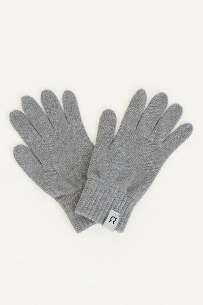 Rifò - Circular Fashion Made in Italy Rifò - Circular Fashion Made in Italy Neue Recycelte Kaschmir-Handschuhe – Pier Paolo, Grau calce, – Produktbild 1 von 2