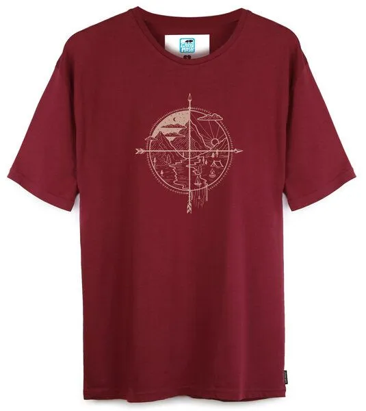 Gary Mash GARY MASH Shirt Alfresco aus Biobaumwolle, Burgund, – Produktbild 1 von 4