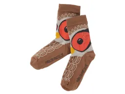 Fräulein Prusselise Kinder Socken Eule braun Gr.19-22 – Produktbild 1 von 1